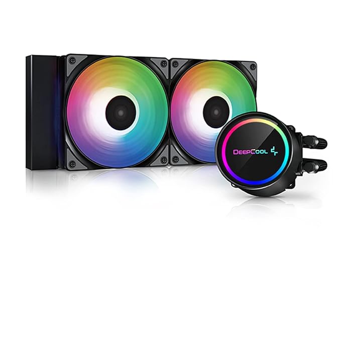 DEEPCOOL GAMMAXX L240 V2 240mm RGB All-in-one Liquid CPU Cooler with Dual Chamber Pump Latest LGA2066/2011-v3/2011/LGA1200/1151/1150/1155/1366 TR4/AM4/AM3+/AM3/AM2+/AM2/FM2+/FM2/FM1 - (DP-H12RF-GL240V2)