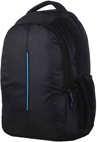 Touristiano Polyester Casual Laptop Backpack for Men with Adjustable Strap, Expandable, 2 Compartments, Black, 15.6"