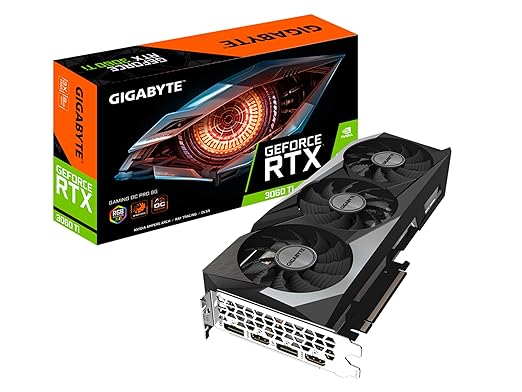 Gigabyte GeForce RTX 3060 Ti Gaming OC PRO 8G Graphics Card, 3X WINDFORCE Fans, 8GB 256-Bit GDDR6, GV-N306TGAMINGOC PRO-8GD Video Card