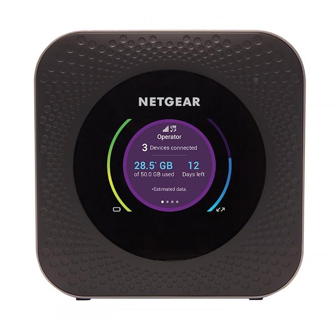 Netgear Nighthawk M1-MR1100 Mobile Hotspot Router (Black) - Wi-Fi, USB, Ethernet (Dual_Band, 1 gigabits_per_Second)