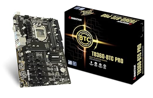 Biostar TB360-BTC PRO Core i7/i5/i3 LGA1151 Intel B360 DDR4 12 GPU Mining Motherboard