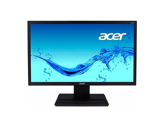 Acer V206HQL 1366 x 768 Pixels 19.5 inches(49.5cm) HD LED Backlit Computer Monitor with HDMI, VGA Ports and Stereo Speakers (Multicolour)