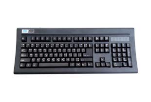 TVS-e Gold Bharat Wired Mechanical Keyboard, Long Hua Blue Switches, Full 104 Keys, USB Connectivity, Black