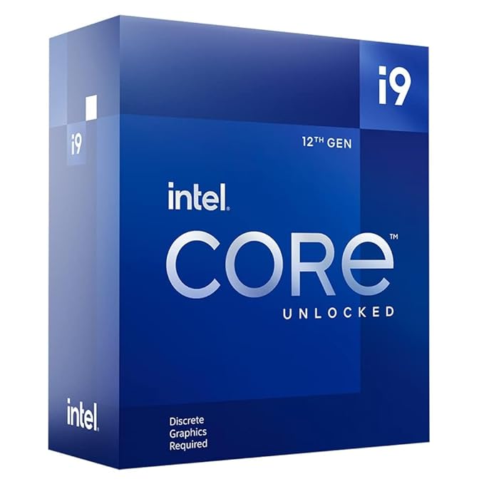 Intel Core i9-12900KF Desktop Processor, 16 Cores (8 Performance + 8 Efficiency), Up to 5.2 GHz, Unlocked, LGA 1700 Socket, Compatible with 600 Series Chipset, 125W TDP