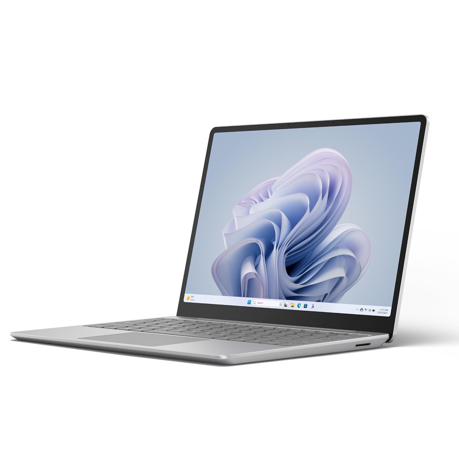 Microsoft Surface Laptop Go 3, 12.4" Touch Screen, 12th Gen Intel Core i5-1235U, 8GB RAM, 256GB SSD, Windows 11, Platinum - XK1-00045