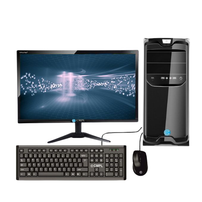 CMPL Intel Core i5 12500 Tower Desktop with 21.5" IPS Monitor, 8 GB RAM, 512 GB SSD + 1 TB HDD, Windows 11 Pro, 3 Year Warranty