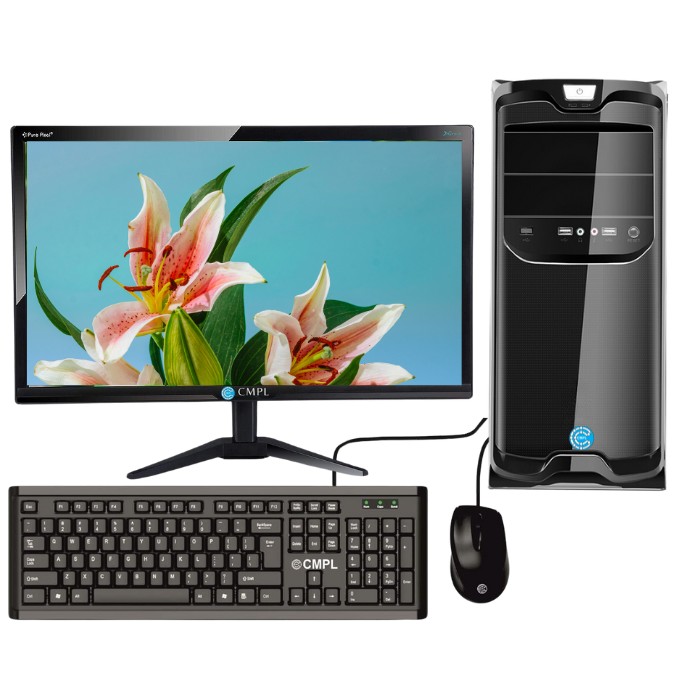 CMPL Gaming Desktop - 11th Gen Intel i9-11900F, 32GB RAM, 1TB HDD + 1TB SSD, Nvidia GeForce RTX 3060 (12GB), Windows 11 Home, MS Office, WiFi & Bluetooth,23.8 Monitor, Black