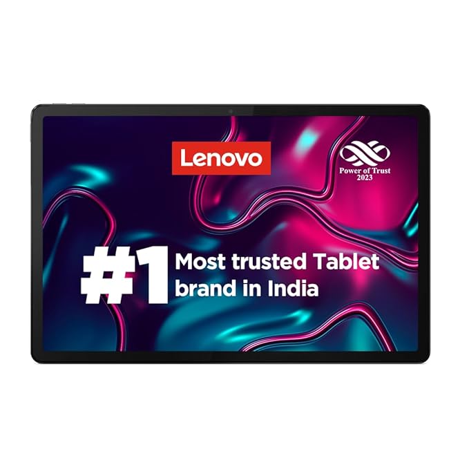 Lenovo Tab P12 | 12.7 Inch | 8GB RAM, 128GB Expandable | 3K Display | 10200 mAh Battery | JBL Quad Speakers with Dolby Atmos | Wi-Fi 6 Certified | Octa-Core Processor | 13 MP Front Camera | Storm Grey | ZACH0070IN