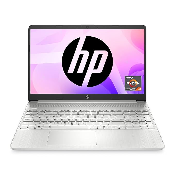 HP 15s, AMD Ryzen 3 5300U, 8GB RAM, 512GB SSD, 15.6" FHD, Windows 10, MS Office, Thin & Light, Silver, 1.69 kg, EQ2042AU