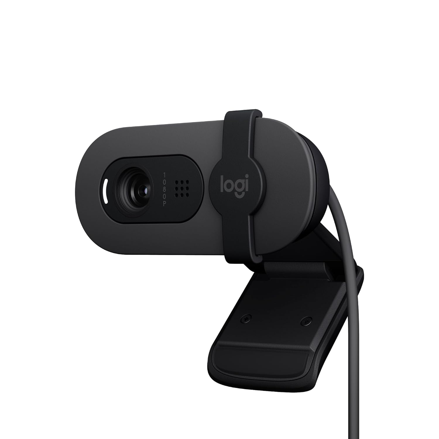 Logitech Brio 100 Full HD Webcam for Meetings & Streaming, Auto-Light Balance, Built-In Mic, Privacy Shutter, USB-A, Compatible with Microsoft Teams, Google Meet, Zoom - Graphite