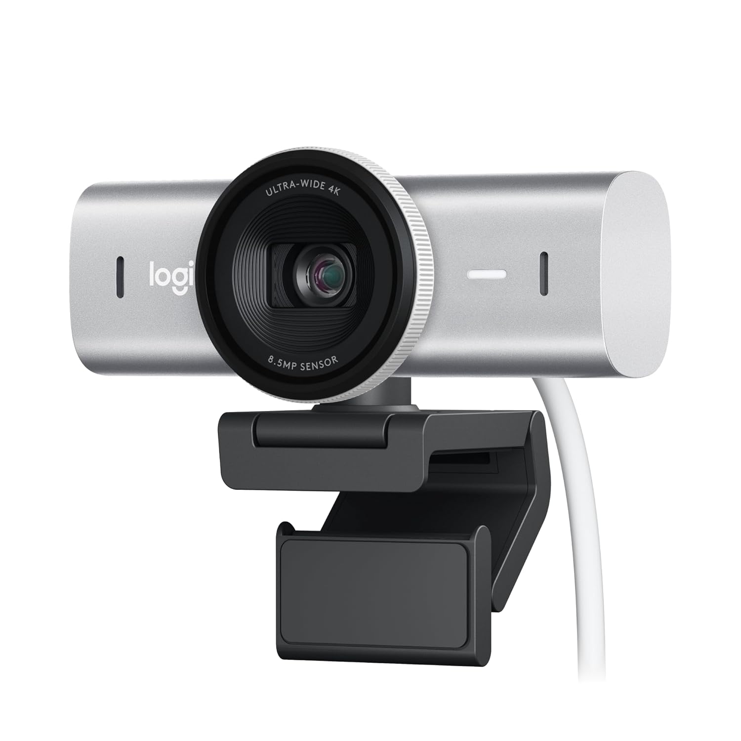 Logitech MX Brio Ultra HD 4K Webcam – 1080p at 60fps, Dual Noise-Canceling Mics, USB-C, Show Mode, Privacy Cover, Compatible with Microsoft Teams, Zoom, Google Meet