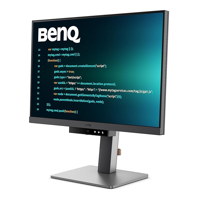 BenQ RD240Q 24" WQXGA Programming LED Monitor | 90W USB Type-C | Advanced Coding Modes | Coding Hotkey | Ergonomic Design | Eye-Care Technology | Eco-Friendly Design