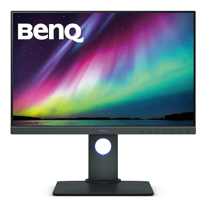 BenQ SW240 24" 1920x1200 IPS  Monitor | Pantone Validated | Calman Verified | | Hardware Calibration | 3D-LUT | HDMI | DisplayPort | USB | DVI-DL | (Grey)