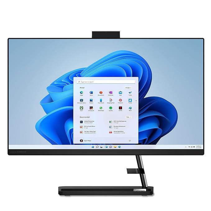 Lenovo IdeaCentre AIO 3 All-in-One Desktop | 12th Gen Intel i5 | 23.8" FHD WVA 3-Side Edgeless Display | 8GB RAM | 512GB SSD | Windows 11 | MS Office 2021 | Alexa Built-in | IR Camera | Wireless Keyboard & Mouse | Model F0GH00MHIN