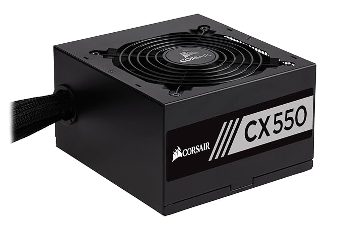 Corsair CX550 550 Watt ATX Power Supply | 80 Plus Bronze Certified | Model CP-9020121