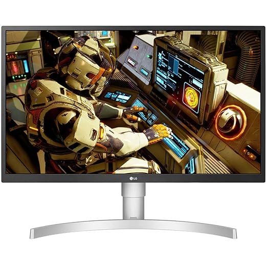 LG 27UL550 27 Inch 4K UHD Monitor | 3840x2160 Pixels | HDR 10 | IPS Panel | Radeon FreeSync | Height/Pivot/Tilt Adjustable Stand | 2x HDMI, DisplayPort | White