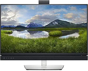 Dell 27" Video Conferencing LED Monitor - 5MP Pop-Up IR Camera, Dual 5W Integrated Speakers, Dedicated Microsoft Teams Button, Black - C2722De