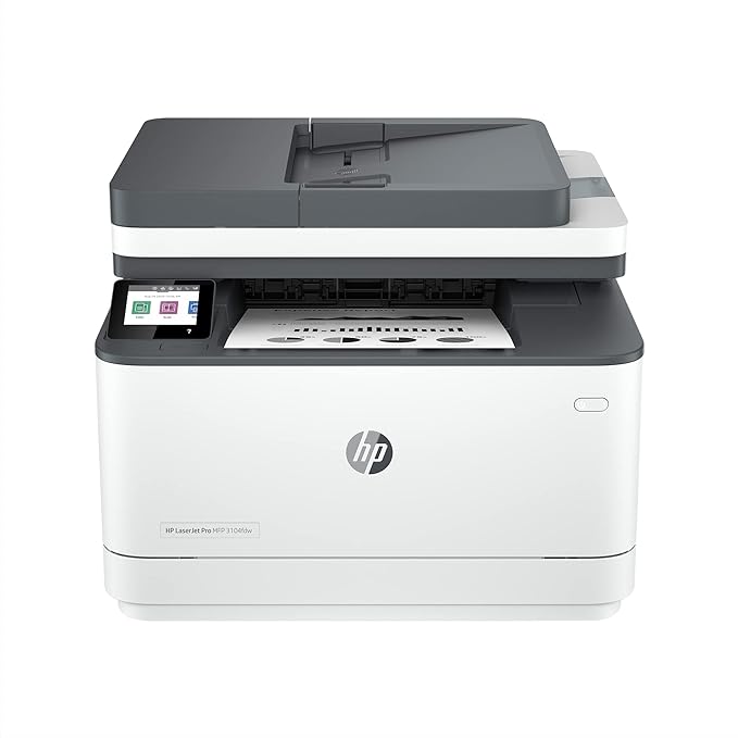 HP Laserjet 3104fdw | Duplex Printer | Print, Copy, Scan | Self-Reset Dual Band WiFi with Self-Heal | Ethernet | Fast Printing up to 33 ppm | Easy & Secure Setup