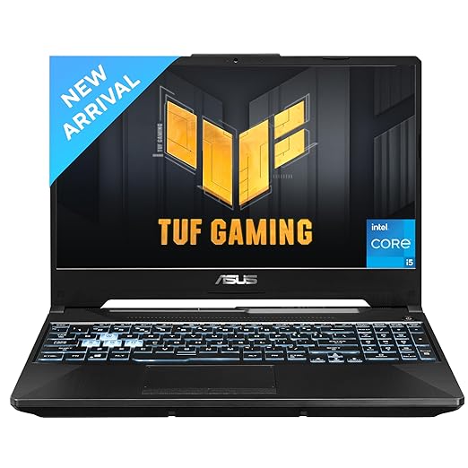 ASUS TUF Gaming F15 | AI-Powered Gaming Laptop | Intel Core i5-11400H (11th Gen) | 15.6" FHD 144Hz | 8GB RAM | 1TB SSD | 4GB NVIDIA RTX 2050 | Windows 11 | Backlit Keyboard | Black | 2.30 kg | FX506HF-HN026W