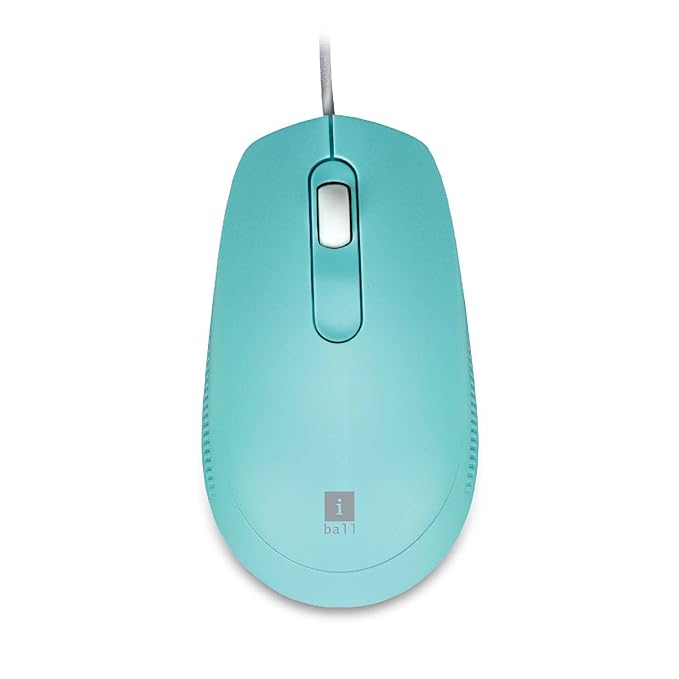 iBall Aero Mouse | Advanced Optical Mouse | 1200 CPI | Faster Speed | Ergonomic Design | Comfortable for Both Left & Right-Hand Users | Windows/Mac Compatible