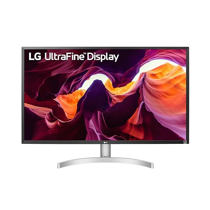 LG 27UL500 27" 4K UHD HDR10 Monitor - IPS Panel, HDMI x2, DisplayPort, AMD FreeSync, White, Ideal for Design & Video Editing