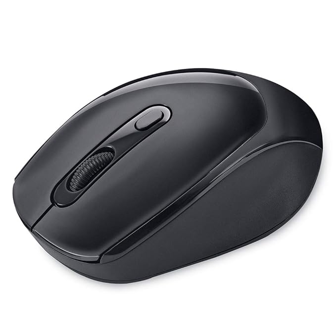 iBall Free Go G50 Feather-Light Wireless Optical Mouse | 2.4GHz Wireless | Auto Power Saving Mode | Alkaline Battery | 800/1200/1600 CPI | Hardware Platform: PC | Color: Black.