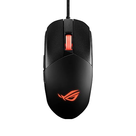 ASUS ROG Strix Impact III Gaming Mouse, Semi-Ambidextrous, Wired, Lightweight