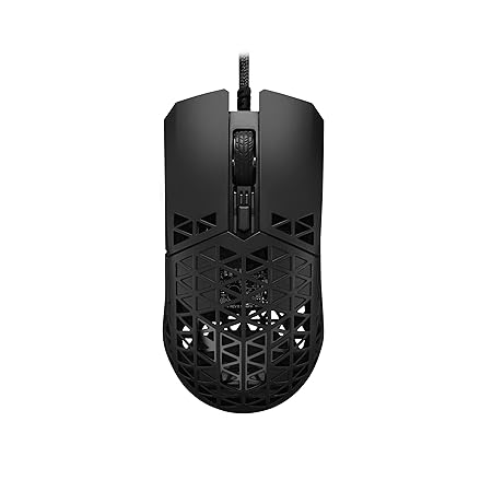 ASUS TUF Gaming M4 Air Lightweight Gaming Mouse | 16,000 dpi Sensor, Programmable Buttons, 47g Ultralight Air Shell, IPX6 Water Resistance