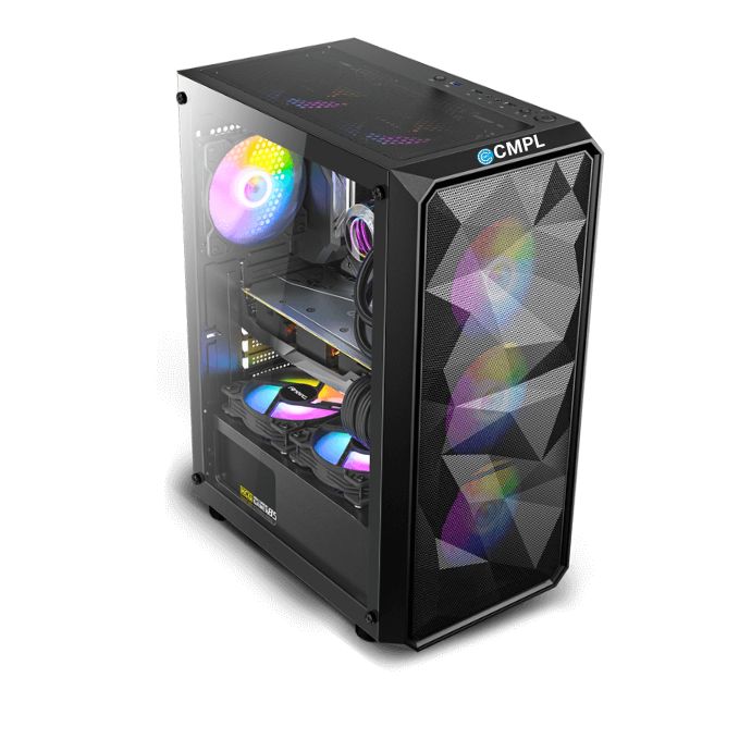 CMPL Platinum Gaming Desktop, Core i7 14700 14th Gen, B760 Chipset, Win 11 Pro, 32GB DDR5 RAM, 4060TI 8GB Graphics, 1TB NVME M.2 SSD, 1 Year Warranty