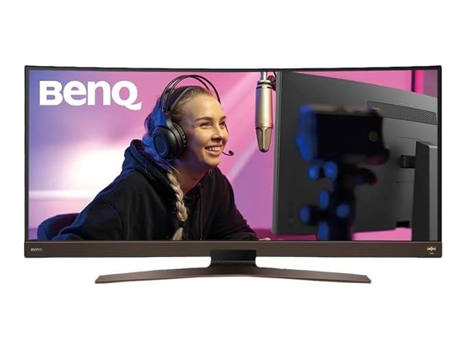 BenQ EW3880R 38" WQHD+ Ultrawide Curved Monitor, IPS, HDR, 3840 x 1600, USB-C, 2.1 Channel Speaker