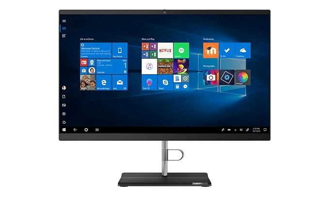 Lenovo V30a Business All in One Desktop (10th Gen Intel Core i3/4GB RAM/1TB HDD/21.5 inch FHD Display/Dos/DVD/WiFi//Black) 3Years Warranty