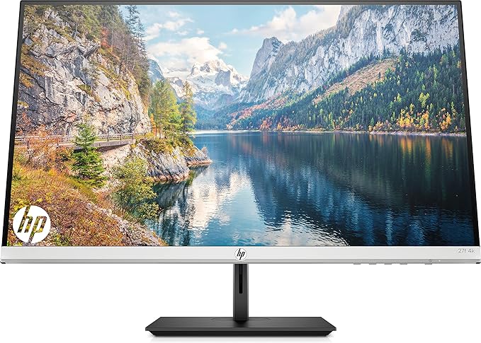 HP 27f 27-inch 4K-UHD (3840 x 2160) IPS Monitor with HDMIx2, VGA, Audio Out, AMD Free Sync