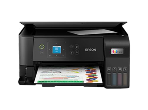 Epson EcoTank L3560 A4 Wi-Fi All-in-One Ink Tank Printer | High-Speed Colour Multifunction Printer | Cartridge-Free Design | Wi-Fi Direct Connectivity | Borderless Photo Printing | LCD Control Panel