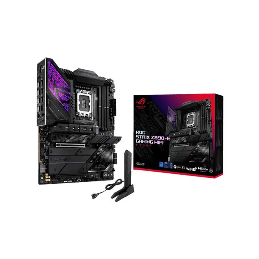 ASUS ROG Strix Z890-E Gaming WiFi ATX Motherboard (LGA 1851, DDR5, WiFi 7, Thunderbolt 4, AI Overclocking)