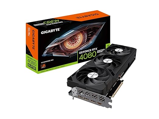 Gigabyte GV-N408SWF3V2-16GD Graphics Card | NVIDIA GeForce RTX 4080, 16GB GDDR6X, Triple-Fan Cooling System