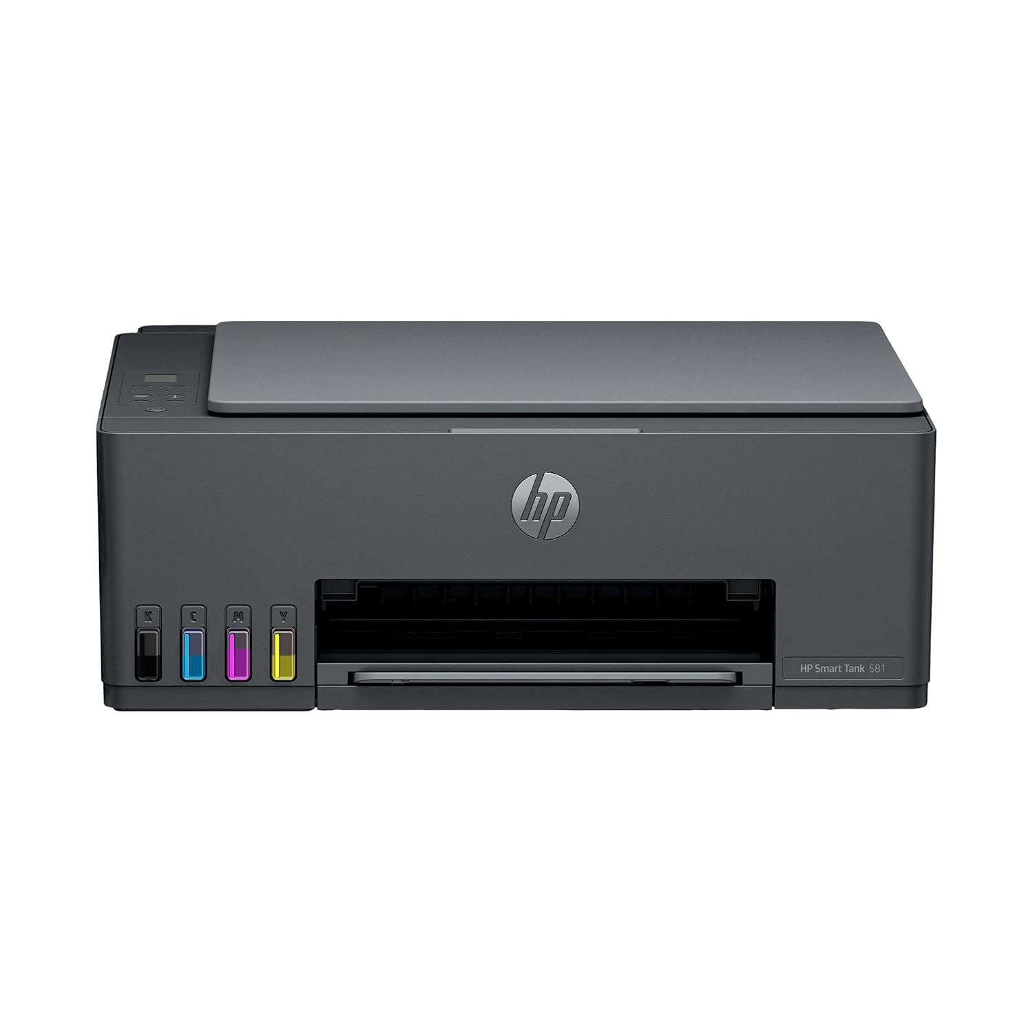 HP Smart Tank 581 All-in-One WiFi Color Printer with 2 Extra Black Ink Bottles (Up to 18,000 Black & 6,000 Color Prints) and 1-Year Extended Warranty with PHA Coverage | Print, Scan & Copy for Office/Home