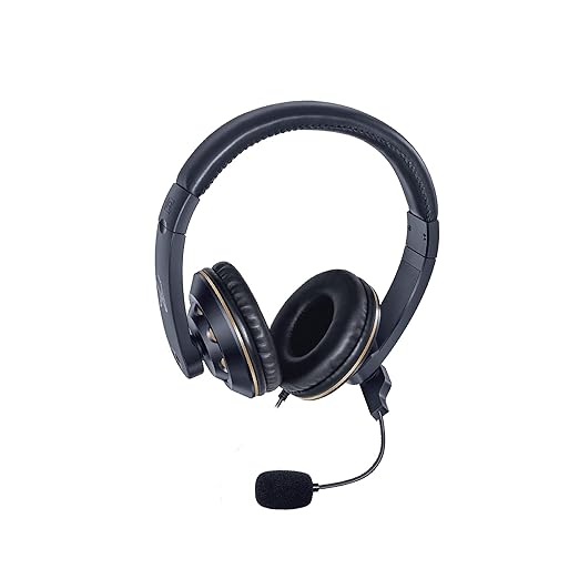 FINGERS USB-Tonic H9 Wired On-Ear Headset with Adjustable Mic and High-Quality Sound