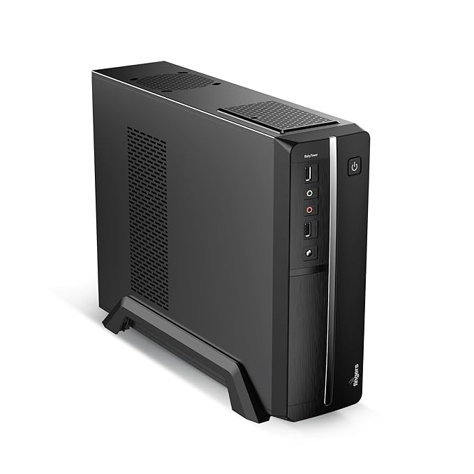 FINGERS BabyTower Micro-ATX PC Case – Compact Design with USB 3.0, HD Audio, Mic, and BIS Certified High-Performance SMPS