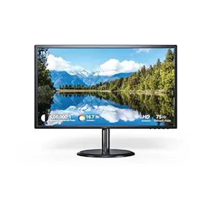 FINGERS Satin-1859 18.5" LED Monitor – HD Resolution 1366 x 768, IPS Panel, Anti-Glare Display, VGA+HD Interface