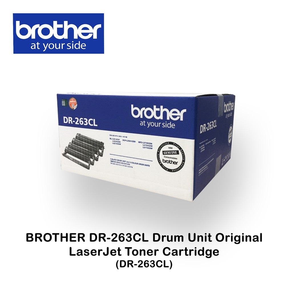 Brother  Original Drum Unit Brother DR-263CL  - Compatible with HL-L8360CDW, HL-L8260CDW, MFC-L8610CDW, MFC-L8900CDW Printers