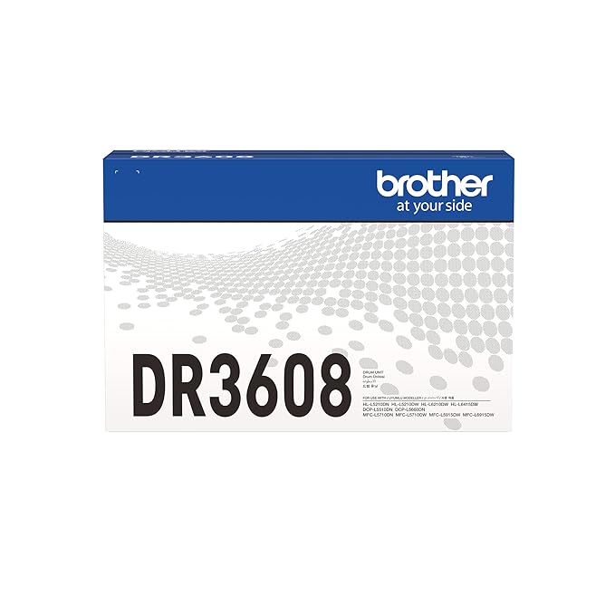 Brother DR3608 Drum Cartridge - Compatible with HL-3140CW, HL-3170CDW, HL-3180CDW, MFC-9130CW, MFC-9330CDW Printers