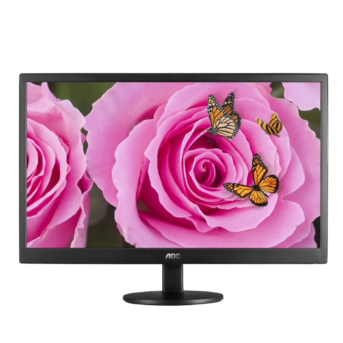 AOC 0 49.53 cm (19.5 inch) HD LED Backlit TN Panel Monitor, Adaptive Sync, Response Time: 5 ms, 60 Hz Refresh Rate - E2070SWNE