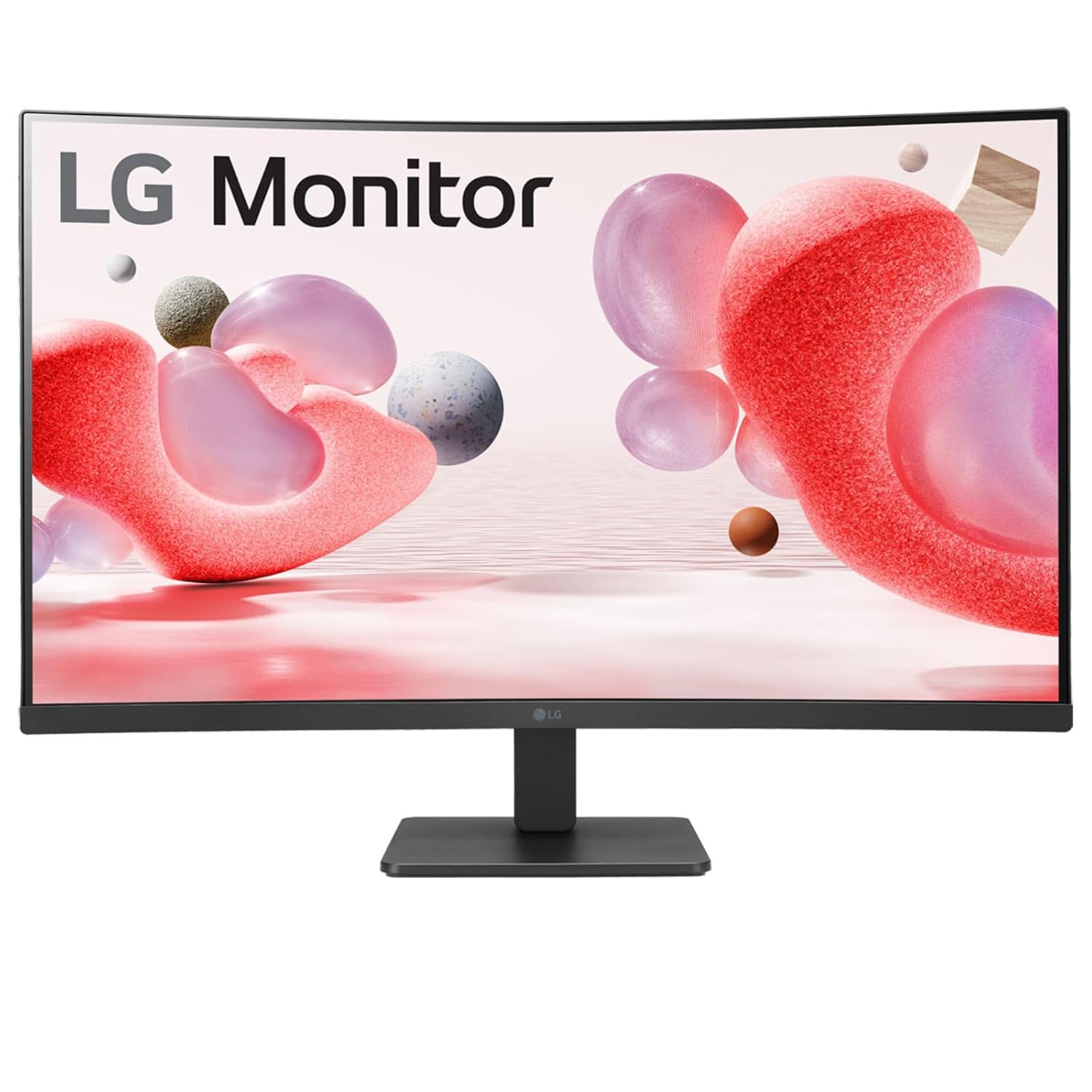 LG 32MR50C 32-Inch Full HD Curved Monitor, 100Hz VA Panel, AMD FreeSync™, 5ms Response Time, HDMI x2, VGA, Tilt Adjustable, Reader Mode, Flicker Safe, 3-Side Virtually Borderless Design - Black