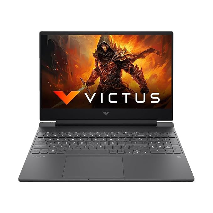 HP Victus Gaming Laptop, AMD Ryzen 5 5600H, 4GB RTX 3050, 15.6" FHD IPS 144Hz, 8GB RAM, 512GB SSD, Windows 11, Backlit Keyboard, B&O, Silver, 2.37kg, Model FB0082AX