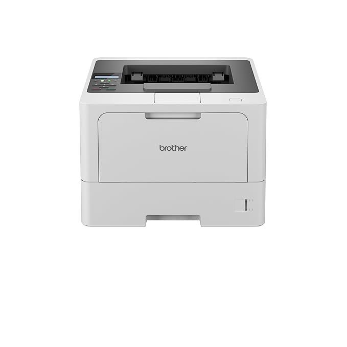 Brother HL-L5210DW Duplex Laser Printer, 48 PPM Print Speed, LCD Display, 1GB Memory, Wi-Fi, Wi-Fi Direct, LAN, USB, 250-Sheet Paper Tray, 11,000 Pages Inbox Toner