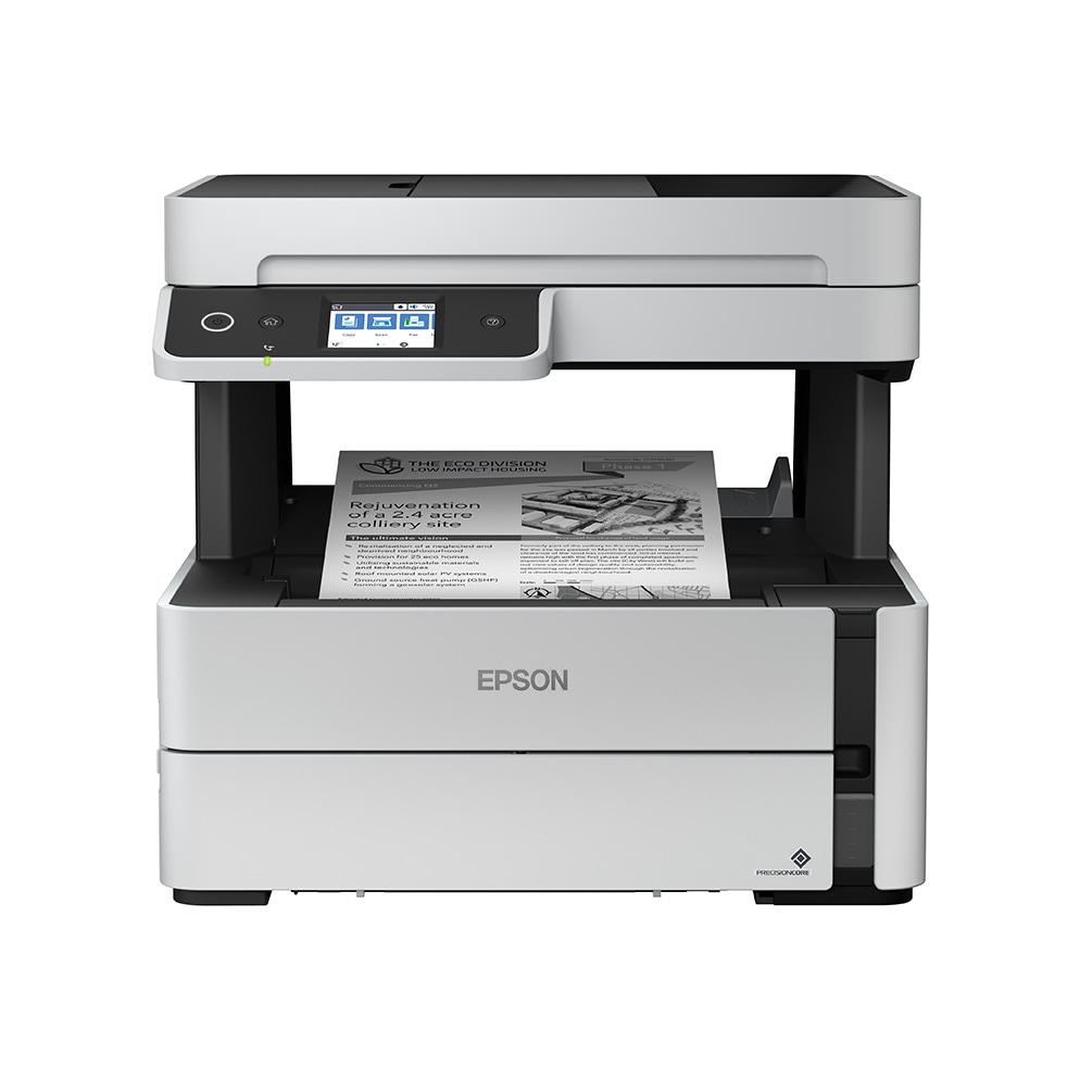 Epson M3180 Monochrome All-in-One InkTank Printer - Print, Copy, Scan, Fax, ADF, Duplex, Black, Medium