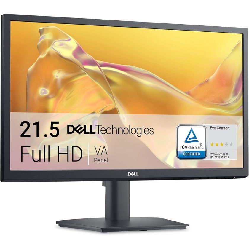 Dell SE2225H 22-Inch FHD Monitor | VA Panel | Narrow Bezel | Anti-Glare | 5ms Response Time | 16:9 Aspect Ratio | 250cd/m² Brightness | Eye Comfort Technology | HDMI & VGA Ports