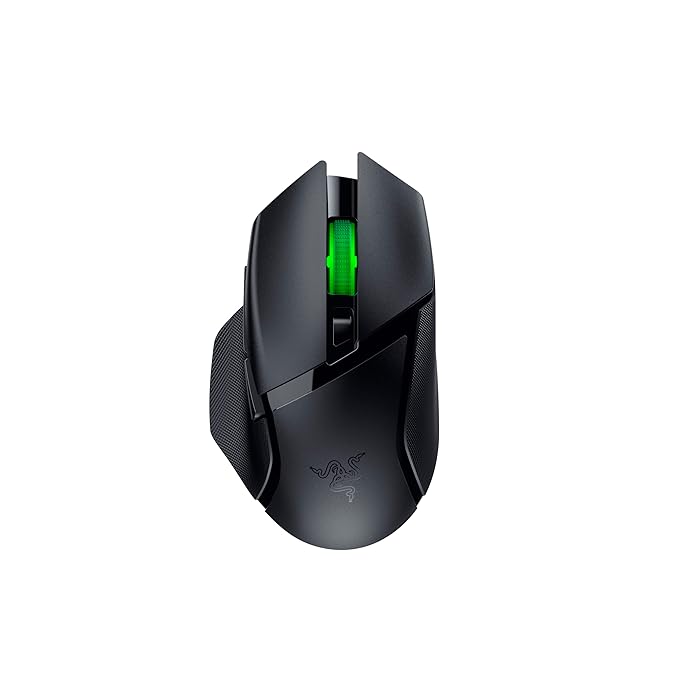 Razer Basilisk V3 X HyperSpeed Wireless Gaming Mouse – Bluetooth & HyperSpeed Wireless, 7 Programmable Buttons, 18,000 DPI Sensor – Matte Black (RZ01-04870100-R3A1)