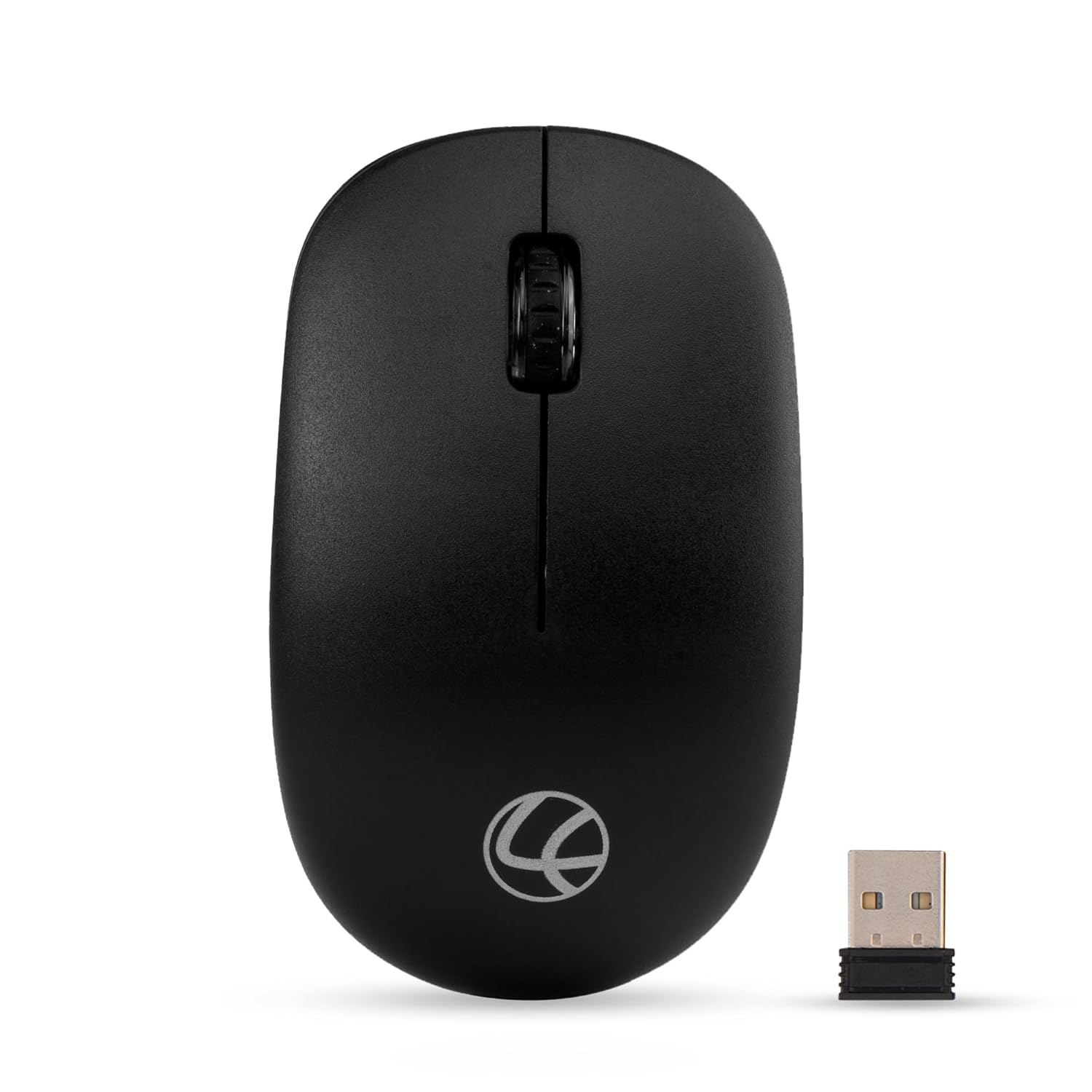 LAPCARE Safari III B Wireless Mouse-2.4GHz High Precision with Upto 1600 DPI, Nano Receiver and Plug & Play Usage -USB/Black