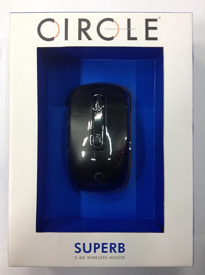 CIRCLE Superb 2.4GHz Wireless Mouse (Black)